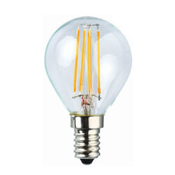 Λάμπα led filament σφαιρική Ε14 4W 2700k θερμό λευκό φως E14-00606