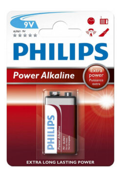 Μπαταρία PHILIPS Αλκαλική 9V 6LR61P1B Power Alkaline