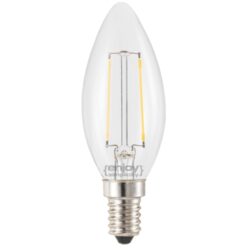 LED FILLAMENT DIMMABLE CLEAR GLASS ΚΕΡΙ B35-2 Ε14 2W 2700k 200lm Φ35x98 EL827351