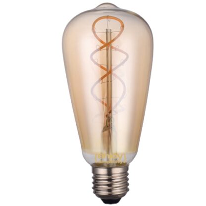 Λάμπα led fillament Dimmable αβοκάντο μελί ST64 E27 5W θερμό λευκό φως EL822104