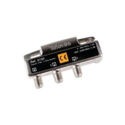 Τeleves μεταλλικός διακλαδωτής splitter 2 ways 5150