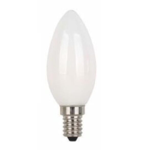 Λαμπτήρας LED Filament Γαλακτερός 6W E14 C35 Σε Ψυχρό Φως (6000K) - E14-00601M